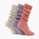 3 Pairs Slouch Socks for Women, Soft Extra Long Scrunch Knee High Sock Gift