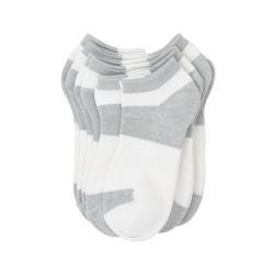 3 6 12 Pairs Mens Ankle Quarter Crew Sport Socks White 2 Tones Cotton 9-11 10-13
