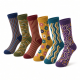 6 Pairs Mens Dress Funky Fashion Colorful Socks Causal Wedding Groovy 10-13