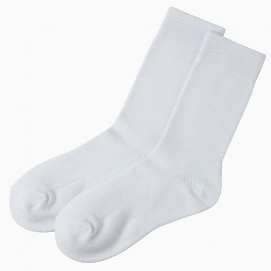 12 Paris Mens White Cotton Athletic Sports Tube Socks 26