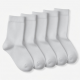 6 Pairs White Men Women Diabetic Crew Socks Circulatory Cushion Cotton Size 9-11