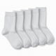 6 Pairs White Men Women Diabetic Crew Socks Circulatory Cushion Cotton Size 9-11