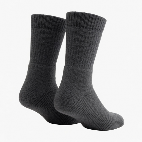 6-12 Pairs Thermal Diabetic Socks Thick Warm Winter Non-Binding Loose Crew Socks
