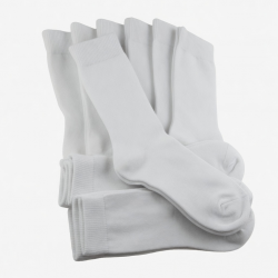5-100 Dozen Wholesale Bulk Mens Solid White Sports Cotton Crew Socks 9-11 10-13