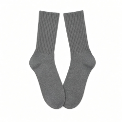 5-100 Dozens Wholesale Lots Mens Solid Grey Sports Cotton Crew Socks 9-11 10-13