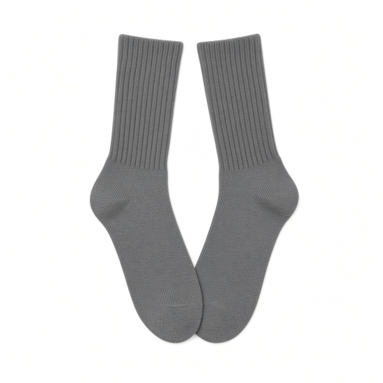 5-100 Dozens Wholesale Lots Mens Solid Grey Sports Cotton Crew Socks 9-11 10-13
