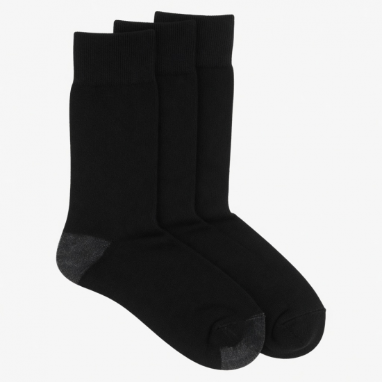 6 Pairs Men's Cotton Dress Crew Socks Comfortable Casual Soft Socks Size 10-13