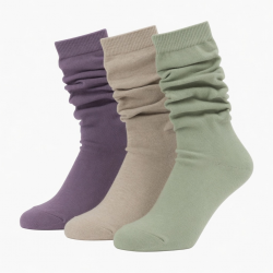 3, 6, 12 Pairs Slouch Socks for Women, Soft Extra Long Scrunch Knee High Socks