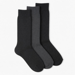 3 Pairs Of Maggies Organic Wool Knee High Socks Pepper Womens 6-9