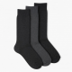 3 Pairs Of Maggies Organic Wool Knee High Socks Pepper Womens 6-9