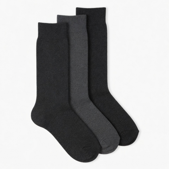 3 Pairs Of Maggies Organic Wool Knee High Socks Pepper Womens 6-9
