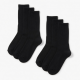 3,6,12 Pairs Men's Black Cushion Crew Socks Size 10-13