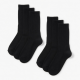 3,6,12 Pairs Men's Black Cushion Crew Socks Size 10-13
