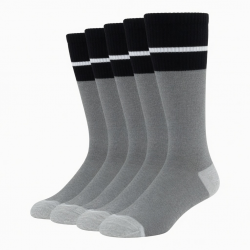 6 Pairs Men's Diabetic Over the Calf Socks Knee High Soft Cotton Socks