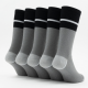 6 Pairs Men's Diabetic Over the Calf Socks Knee High Soft Cotton Socks