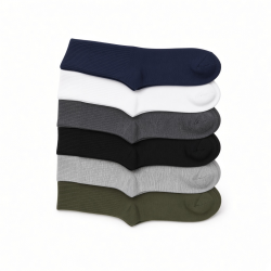 6 Pairs Men's Tube Socks sports over the calf cotton socks Multicolor Big & Tall