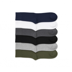 6 Pairs Men's Tube Socks sports over the calf cotton socks Multicolor Big & Tall