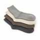 BRUBAKER 4 Pairs Alpaca Wool Socks - Fine Knit Socks for Women and Men