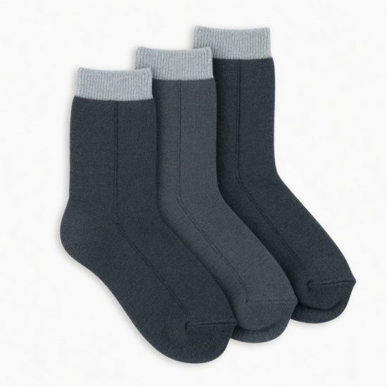 3 Pairs Diabetic Crew Socks Mens Circulatory Cotton Non Binding 9-11 10-13-15