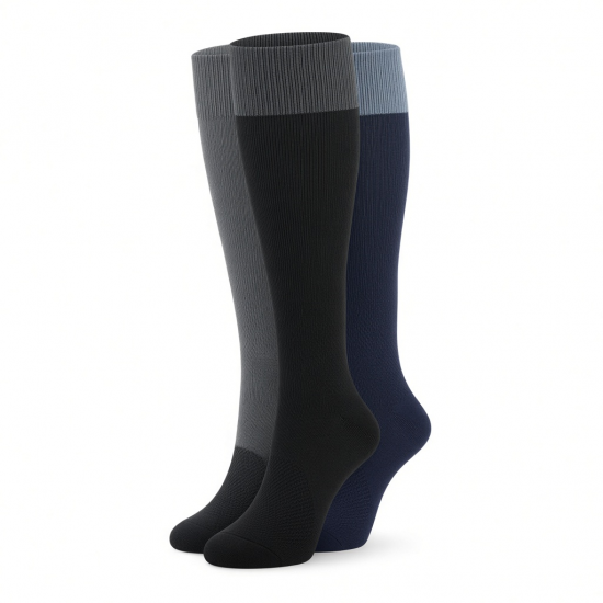 (3 Pairs) S-4XL Ozer Compression Socks Stocking Knee High Graduated Mens Womens