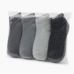 Copper Fit Men's 9-pack Ankle Socks in Multi Grey 9-11, Shoe Sz 4-10