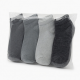Copper Fit Men's 9-pack Ankle Socks in Multi Grey 9-11, Shoe Sz 4-10
