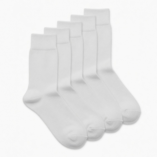 3-12 Pairs Health Circulatory Crew Cotton Diabetic Socks White 9-11 10-13-15