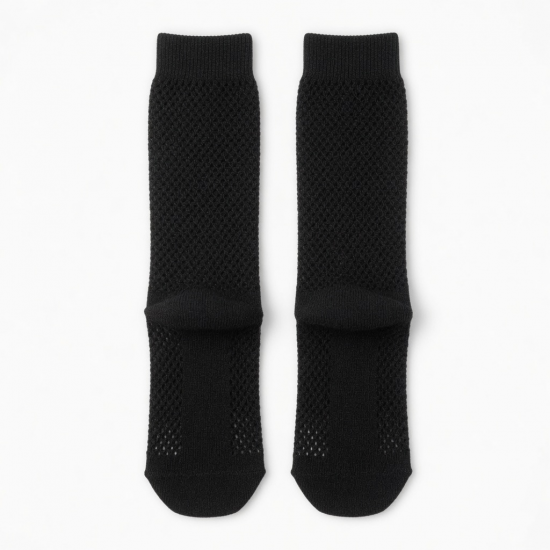 Hollow Compression Alpaca Socks Black X-Large Men 13-15