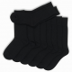 Men's Bamboo Black Dress & Trouser Socks - Soft & Odor-Free (8 Pack)-633