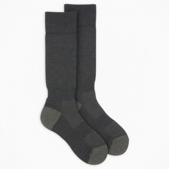 Merino Wool Compression Knee High Socks Ideal for Hiking, Ski, Travel, Sports