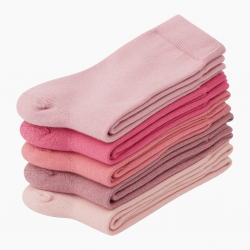 Lucky Brand Women's Super Soft Boot Socks 6Pk Size 5 to 10 Pinks Recycled Yarns