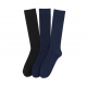 Men's 3-Pack Over-the-Calf Dress Socks - Black/Navy, Comfortable & Stylish