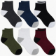 6 Pairs Mens Mid Cut Ankle Quarter Athletic Casual Sport Cotton Socks Size 6-12