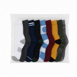 Men's Athletic Crew Socks 12 Pack, Breathable Cotton Assorted Colors and Pattern