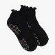 Alo Yoga Women's Lettuce Edge Grip Sock Size S/M Black