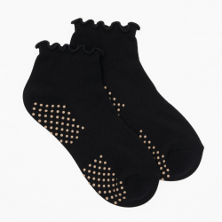 Alo Yoga Women's Lettuce Edge Grip Sock Size S/M Black