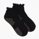 Alo Yoga Women's Lettuce Edge Grip Sock Size S/M Black
