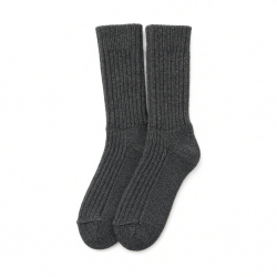 6 Pairs Solid Color Wool Socks for men Winter Warm Socks