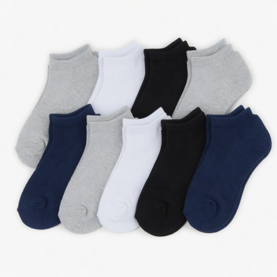 10 Pack Unisex Ankle Socks Breathable Lightweight Comfort Fit Daily & Sport