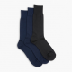 2 pair Men's Silky Dress Socks ONE SIZE FIT 10-13 SHOES 7-12 S01
