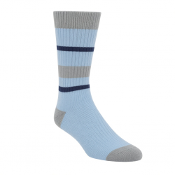 On Unisex Crew Socks Mid Calf Logo Pattern Light Blue/Gray/Navy Size L 6 Pairs