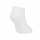 Men's solid color sports cotton boat socks in white/black