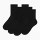Compression Ankle Socks for Running Athletic, 6 Pairs, Black, Large