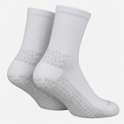 White athletic socks with grip