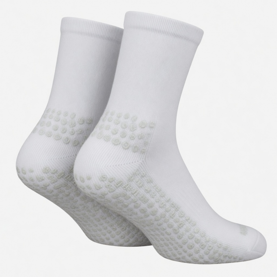 White athletic socks with grip