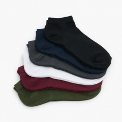 6-12 Pairs Mens Plain Solid Polyester Sports Ankle Socks Low Cut Size 9-13