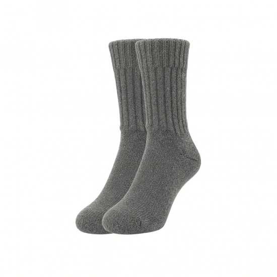 3/5 Pairs Solid Color Wool Socks for men Winter Warm Socks Thermal Socks Thick