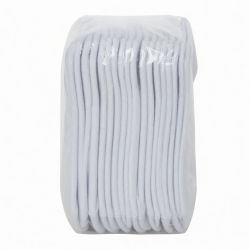 White Low Cut Ankle Socks Solid Pattern, One Size - 10 Pairs Pack