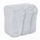 White Low Cut Ankle Socks Solid Pattern, One Size - 10 Pairs Pack