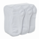 White Low Cut Ankle Socks Solid Pattern, One Size - 10 Pairs Pack